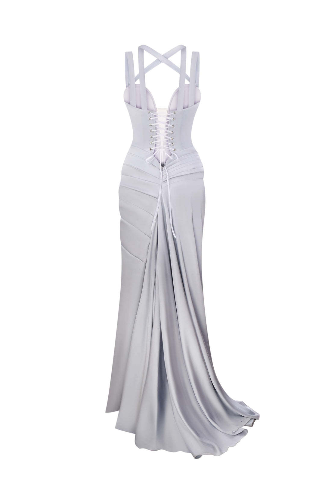 SILVER ORSAY DRESS